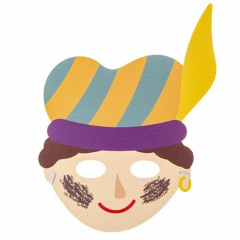 SINTERKLAAS - МАСКИ СВЯТОГО МИКОЛАЯ ТА ПІТА З ПІНОМАТЕРІАЛУ (48 шт.)