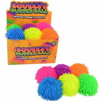 Великі Пухнасті М'ячики (Puffer Balls) - 13 см - Дисплей (12 штук)