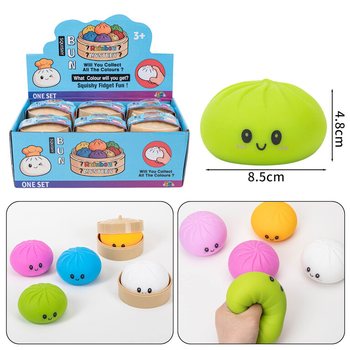 RAGE - Сквіш-дамплінги Squishy Bun ВЕЛИКІ (8.5 x 8.5 x 4.8 см) - Віральна іграшка-фіджет 2026 (12 шт.)