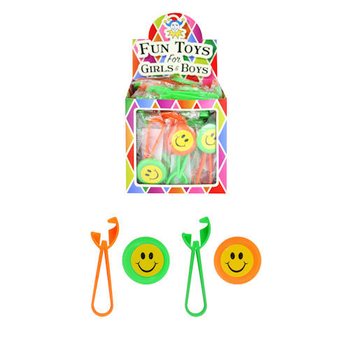 ВЕСЕЛІ ЗАПУСКАЧІ ДИСКІВ SMILEY У ДИСПЛЕЇ (48 шт.)