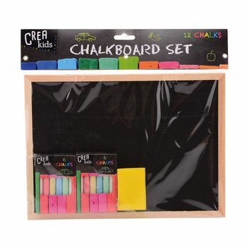 Набір крейдяної дошки CREA KIDS 29x21CM з крейдою та губкою (12 шт.)