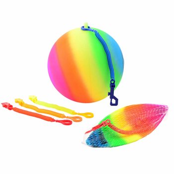 РАЙДУЖНИЙ М'ЯЧ З МОТУЗКОЮ / BUNGEE BALL &Oslash;23 См (36 шт.)