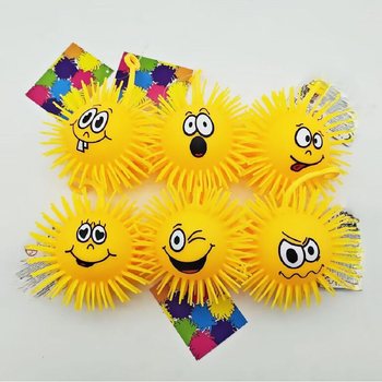 ПУХНАСТА КУЛЬКА PUFFER З ЕМОЦІЯМИ - 10СМ - У ДИСПЛЕЇ (12 шт.)