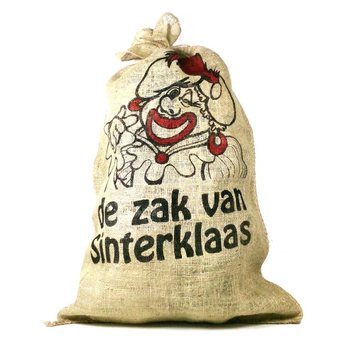 Великий джутовий мішок для Святого Миколая та Санти