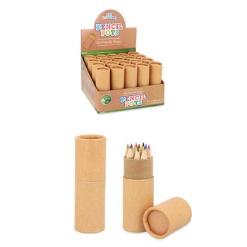 12x Кольорових Олівців у Тубусі: Модель: Eco Friendly - У Дисплеї (20 шт.)