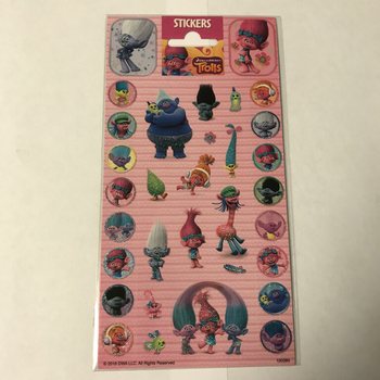Лист Наклейок TROLLS - 20 x 10 см (10 шт.)