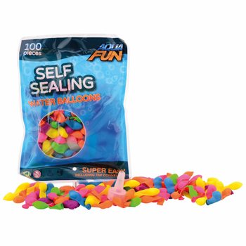AQUA FUN - 100x Самов'язні Водяні Бомбочки (набір 6 шт)