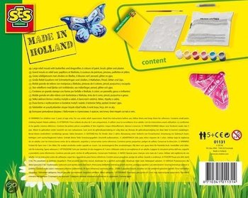 SES Creative Набір для гіпсового лиття та фарбування - Метелики (1 шт.)