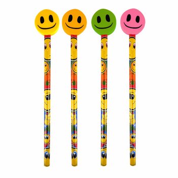 Веселий Олівець Smiley з Гумкою (24 шт.)