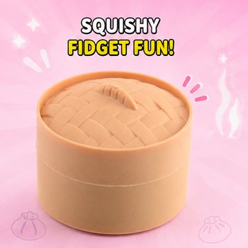 Сквіш RAGE SUGAR EDITION Bun Dumplings МАЛИЙ (5.3 x 5.3 x 4.1 См) Viral 2026 Fidget Toy (24 шт.)