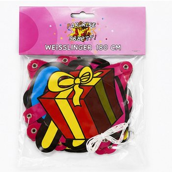 ГІРЛЯНДА-НАПИС SURPRISE PARTY - ДОВЖИНА: 180 СМ (6 шт.)