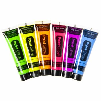 NEON Glow in the Dark Фарба для обличчя - UV Активна (Дисплей 24 шт)