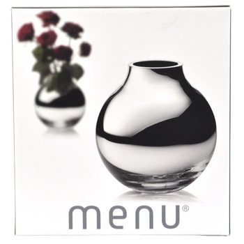 MENU Кругла Срібна Ваза | Люксова Ваза-Куля B2B