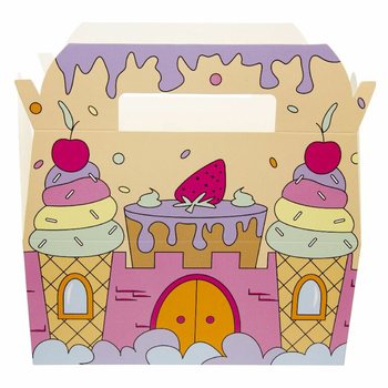 Дитяча Коробка для Меню Крижаний Замок - 22.5 x 12 x 9.5 см (24 шт.)