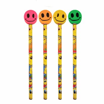 Веселі олівці Smiley з гумкою (24 штуки)