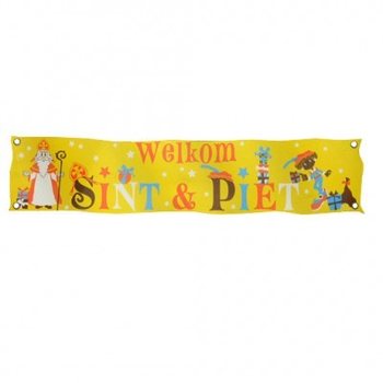 ВІТАЛЬНИЙ БАНЕР SINTERKLAAS & PIET XXL 300 X 60 CM (7 шт.)