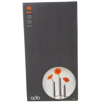 QDO - Вази з нержавіючої сталі для 1 квітки, набір з 3 шт. (1 наб.)
