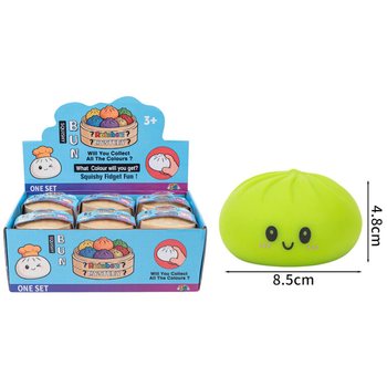 RAGE - Сквіш-дамплінги Squishy Bun ВЕЛИКІ (8.5 x 8.5 x 4.8 см) - Віральна іграшка-фіджет 2026 (12 шт.)