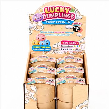 RAGE - LUCKY DUMPLINGS - Сквіш-іграшка Хінкалі ВЕЛИКІ 8.5 x 8.5 x 4.8 см - В ДИСПЛЕЇ (12 шт.)