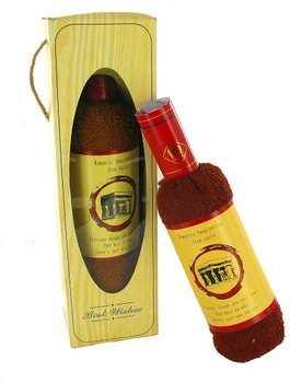Рушник у Формі Пляшки Вина в Подарунковій Коробці (Набір з 2 шт.)