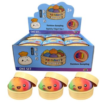 RAGE - RAINBOW Squishy Bun Dumplings ВЕЛИКІ (8.5 x 8.5 x 4.8 См) - Вірусна Іграшка 2026 (12 шт.)