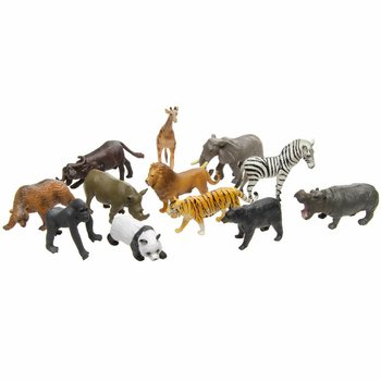 ANIMAL WORLD - НАБІР ІГРОВИХ ФІГУРОК ДИКИХ ТВАРИН (12 шт.)