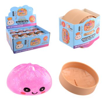 Сквіш RAGE SUGAR EDITION Bun Dumplings МАЛИЙ (5.3 x 5.3 x 4.1 См) Viral 2026 Fidget Toy (24 шт.)