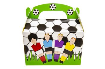 КОРОБОЧКА ДЛЯ ЧАСТУВАНЬ ФУТБОЛ 12x12.5x6 см (12 шт.)