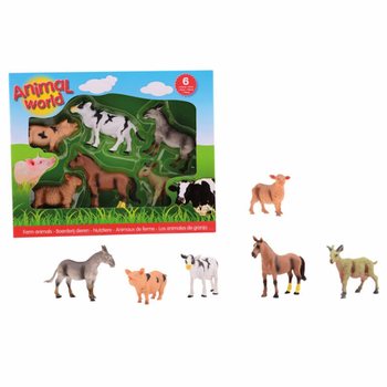 ANIMAL WORLD - ІГРОВИЙ НАБІР З 6 ФІГУРКАМИ СВІЙСЬКИХ ТВАРИН (1 шт.)