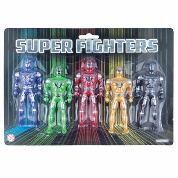 SUPER FIGHTERS - 5 Ігрових Фігурок на Карті (6 шт.)