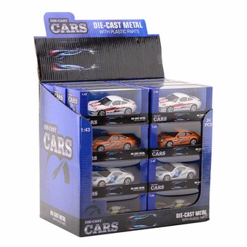 МОДЕЛІ МАШИН DIE CAST SUPER SPORT, МАСШТАБ 1:43 У ДИСПЛЕЇ (24 шт.)