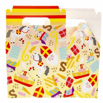 SINTERKLAAS КОРОБКА ДЛЯ МЕНЮ / ПОДАРУНКОВА КОРОБКА 14x10x17 см (12 шт.)