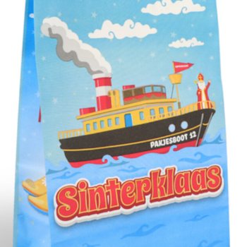 Паперові подарункові пакети &laquo;Святий Миколай&raquo; (Sinterklaas) - 16x8x22 см (12 штук)