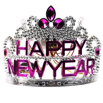 Корона HAPPY NEW YEAR з підсвіткою (10 шт.)
