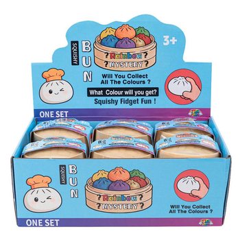 RAGE - Сквіш-дамплінги Squishy Bun ВЕЛИКІ (8.5 x 8.5 x 4.8 см) - Віральна іграшка-фіджет 2026 (12 шт.)