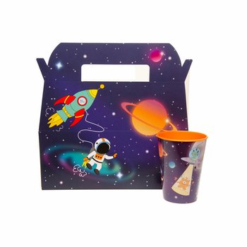 Коробки для дитячого меню Космос / Space - 22,5 x 12 x 9,5 см (24 шт.)