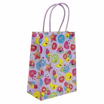 Паперові подарункові пакети Smiley - 16x9x22 см (12 штук)