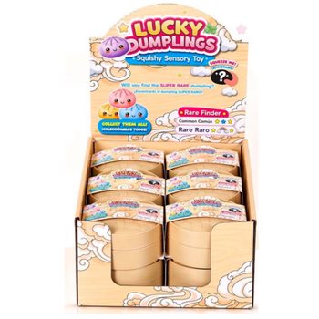 RAGE - LUCKY DUMPLINGS - Сквіш-іграшка Хінкалі ВЕЛИКІ 8.5 x 8.5 x 4.8 см - В ДИСПЛЕЇ (12 шт.)