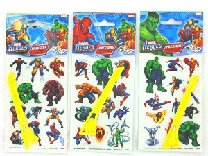 ПЕРЕБИВНІ НАКЛЕЙКИ MARVEL HEROES (24 шт.)