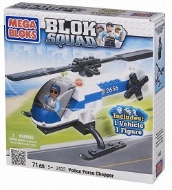 ПОЛІЦЕЙСЬКИЙ ВЕРТОЛІТ MEGABLOKS BLOK SQUAD - 2433 (1 шт.)