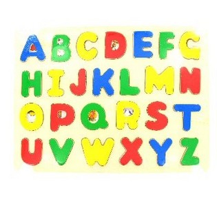 Дерев'яний Пазл-Абетка ABCD (6 шт.)