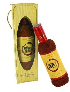 Рушник у Формі Пляшки Вина в Подарунковій Коробці (Набір з 2 шт.)