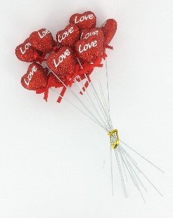 ДЕКОРАТИВНЕ СЕРЦЕ КОХАННЯ (12 шт.)