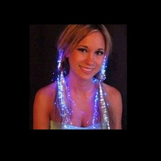 Світлодіодне Пасмо Волосся LED з Метеликом (3 шт.)