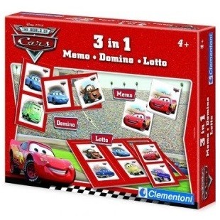 ГРА 3 В 1 DISNEY PIXAR ТАЧКИ (CARS) - МЕМО - ДОМІНО - ЛОТО