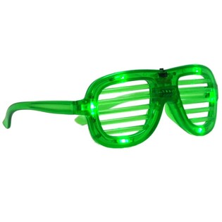 ОКУЛЯРИ SHUTTER SHADES З LED ПІДСВІТКОЮ - КОЛІР: ЗЕЛЕНИЙ (12 шт.)