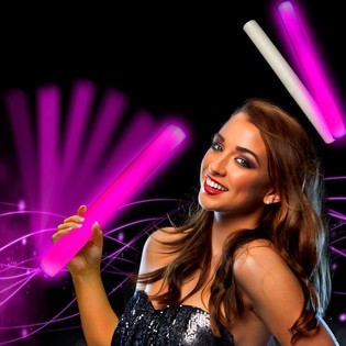 LED пінопластова паличка РОЖЕВА - Party Stick - 24 шт.
