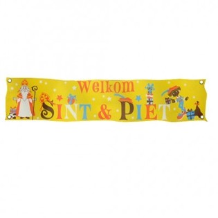 ВІТАЛЬНИЙ БАНЕР SINTERKLAAS & PIET XXL 300 X 60 CM (7 шт.)