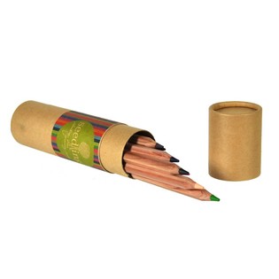 Seedling - 12 товстих кольорових олівців у тубусі (набір з 4 шт.)