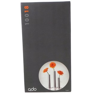 QDO - Вази з нержавіючої сталі для 1 квітки, набір з 3 шт. (1 наб.)